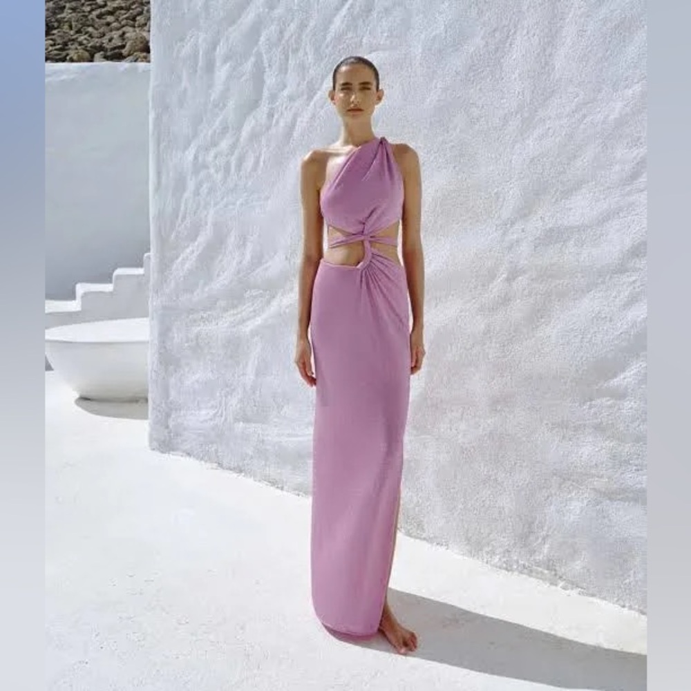 🪩 NWT Baobob Luada Maxi Dress Resortwear Size Large - Picture 3 of 7
